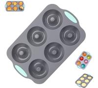 Wreath Ice Mold for Holiday Cocktails - Holiday Ice Cube Molds, Flexible Silicone Mold for Wreath Cubes Donuts Soap Chocolate, Your perfect partner for Baking & DIY Crafts (#04)