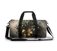 Wreath of Green Leaves Sac de sport cylindrique avec bandoulière pour homme et femme