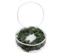 Wreath Storage Container | Effortless Dustproof Large Capacity Garland Organizer,Reliable Seasonal Storage Decoration Garland Container | For Blankets Sheets Clothing Hat Home Dorm Apartment