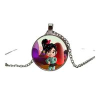 Wreck-It Collier en verre avec pendentif Ralph Invincible Destruction King pour homme et femme, 4