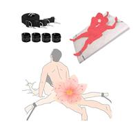 WreGmgg ̣ σ Sangles de matelas non droites en nylon pour un sommeil confortable et de soutien-Y004, black