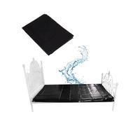 WreGmgg 1 Matelas Confortable en Plastique réutilisable Noir Panneau imperméable en PVC (220 cm x 130 cm), Cadeau pour Couple - H13