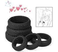 WreGmgg 6 Tailles Ensemble De Bagues en Silicone pour Hommes, Ajustement Parfait pour Un Goût Subtil-T093