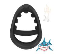 WreGmgg Anneau De Yoga Y en Silicone Noir Dent De Requin, RéSistant à La Corrosion, Doux Et Confortable -Z