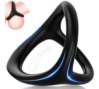 WreGmgg Bague y en Silicone Noir, matériau en Silicone Haute élasticité, Design Unique et innovant, idéal pour Les Doigts, antidérapant et Stable, Doux et Confortable - Z
