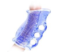 WreGmgg Blue Hollow Multi Grain Texture Endurance Training Wearing Set, Convient pour L'EntraîNement Au Frottement - K + 6