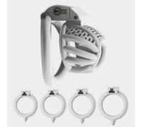WreGmgg Bondage Cage Pilates éTirement Cage De Protection D'EntraîNement, Blanc éQuipement De Protection Sportive, avec 4 Accessoires D'EntraîNement De Taille DifféRente, Cadeau De Couple - Q