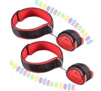 WreGmgg Bracelet De Fitness Rouge Polyfonctionnel en Nylon Classique, Adapté Aux Mains Et Aux Cuisses, Cadeau pour Couple - D21-