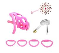 WreGmgg Cage D'Accessoire De Bande De RéSistance Rose, éQuipement D'EntraîNement à La Maison, Conception De Voyage Portable, Comprend 4 Bagues De Taille Et 1 Accessoire D'EntraîNement - Q