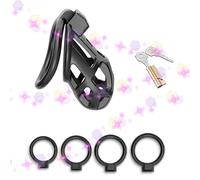 WreGmgg Ceinture en RéSine Noire avec 4 Tailles DifféRentes D'Anneaux Circulaires, Cage Respirante Lavable De Fitness en Plein Air, Cadeau Original - D8