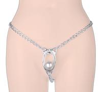 Wregmgg ChaîNe De Ceinture En Acier Inoxydable Sertie De Perles, Robuste Et Durable, Accessoire éLéGant Pour De Nombreuses Occasions ! -Z