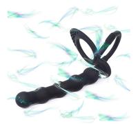 WreGmgg Classique Noir Nouveau 5 Perles De Silicone Doux Fitness Hip Trainer, Haute RéSilience, Cadeau De Couple - D15