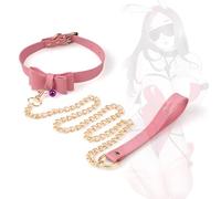 WreGmgg Collier Bow en Cuir Rose de Haute qualité, Accessoires de Sport et de Fitness, Design Portable, Robuste et Durable, Facile à Nettoyer, Plus fiable et Plus sûr à Utiliser - Z
