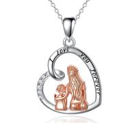 WreGmgg Collier Cœur À Cœur, Collier Délicat En Forme De Cœur Pour Transmettre Un Amour Infini, Cadeau Original H