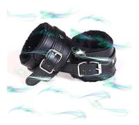 WreGmgg Cuir Nouveau Classique Noir Menottes IntéRieures Multifonctionnelles, RéGlable, Couple Cadeau - D26