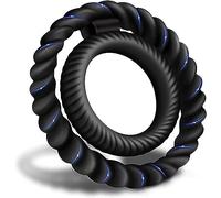 WreGmgg Élégant Et Simple, Le Bracelet À Double Anneau Fileté Interprète Le Style Urbain Moderne, Cadeau Original H