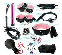 WreGmgg Ensemble De 12 PièCes avec 4 Couleurs DifféRentes De Combinaison De Sport en Nylon IntéRieur, Y Compris EntraîNeur De Hanche Et Menottes - D2