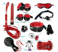 WreGmgg Ensemble De 12 PièCes avec 4 Couleurs DifféRentes De Combinaison De Sport en Nylon IntéRieur, Y Compris EntraîNeur De Hanche Et Menottes - D2