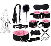 WreGmgg Ensemble De Dix Accessoires Roses, Ceinture De Sport RéGlable, Cravate éLastique, Yoga, EntraîNement Au Poignet Et EntraîNement, Cadeau pour Couple - H