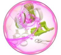 WreGmgg Ensemble De Sports De Loisirs Amovible Modulaire, EntraîNeur MâLe Portable, Adapté à L'EntraîNement AéRobique -Q-C12l11- (Vert Blanc)