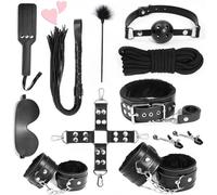 WreGmgg- Ensemble Onze Pièces en Cuir Noir pour La Dignité Et Le Luxe-B402.