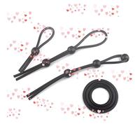 WreGmgg Multifonctionnel 3 Anneaux Noirs à Haute éLasticité Et 3 Bandes en Caoutchouc, Adapté à La Formation IntéRieure, Cadeau De Couple - D11