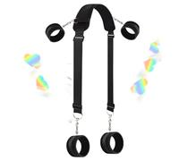 WreGmgg Nouveau Noir Nylon Bracelet De Soutien IntéRieur, Adapté Aux Mouvements De Main, Jambe Et Cou, Cadeau De Couple - D2