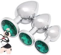 WreGmgg Pendentif En Acier Inoxydable En Forme D'éMeraude, Exquis Et Magnifique -Z