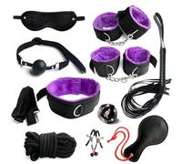 WreGmgg Polyvalent et Pratique, Ensemble de 10 pièces en Nylon Violet, entraînement de Force du Poignet intérieur avec Ensemble de Yoga de la Cheville - H