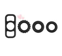 WreGmgg Réducteur de Pression en Silicone Noir Ensemble de 4 pièces avec Un Design Unique, sûr et fiable, Polyvalent, léger et Portable, Facile à Entretenir et à Entretenir - Z