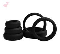 WreGmgg-̴͜͡S̴̴E̴̴X̴ ̴̴B̴̴O̴̴N̴̴D̴̴A̴̴G̴̴E̴ Bagues En Silicone Noir Pour Des Accessoires De Mode Personnalisés ! -499