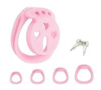 WreGmgg Sexe Cage Jambe Et Veau Yoga Bague Protectrice, avec 4 Anneaux D'EntraîNement Interchangeables + 1 Paire De CléS, éQuipement De Remise en Forme Confortable Et Portable - Q