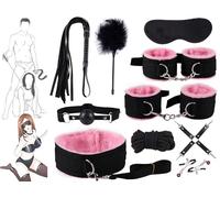 WreGmgg Vêtements D'entraînement Multifonctionnels En Nylon Rose 10pcs Set, Sport Yoga Fitness Equipment Set Accessories-H