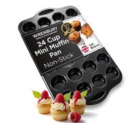 Wrenbury Mini moule à muffins anti-adhésif pour 24 muffins, 4,6 cm