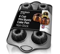 Wrenbury Moule à gâteau anti-adhésif pour la cuisson - Moule à gâteau cannelé pour 6 petits gâteaux - Sans PFOA et passe au lave-vaisselle - 9,5 cm de largeur
