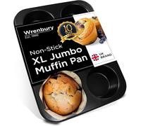 Wrenbury Moule à muffins géant avec un revêtement antiadhésif fini de haute qualité - 6 cavités pour des créations exceptionnelles