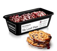 Wrenbury Moule à pain Pro 0,5 kg - 20,3 x 10,2 cm - Antiadhésif - Épaisseur renforcée - Calibre lourd - Moule à pain aux bananes