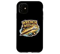 Wrench Wizard Funny Mechanic Citation Dire Phrase Mécanique Coque pour iPhone 11