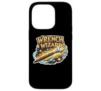 Wrench Wizard Funny Mechanic Citation Dire Phrase Mécanique Coque pour iPhone 14 Pro