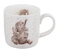 Wrendale by Royal Worcester Mug en porcelaine anglaise Motif éléphants Multicolore 325 ml