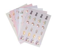 Wrendale Country Set Stickers Collection - 144 autocollants animaux sauvages britanniques de 3 cm
