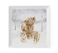 Wrendale Designs Assiette carrée Highland Star