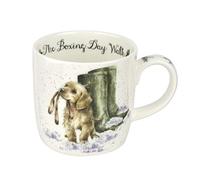 Wrendale Designs - Boxing Day Walk (Dog) Tasse simple, Porcelaine, Multicolore, 8 x 12 x 8 cm