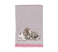 Wrendale Designs by Hannah Dale Écharpe d'hiver « A Dog's Life », rose foncé, taille unique