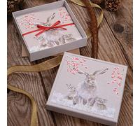 Wrendale Designs by Hannah Dale Lot de 8 cartes de Noël de luxe Motif chute de neige