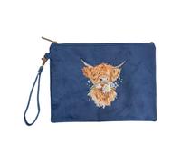 Wrendale Designs by Hannah Dale Pochette brodée Motif vache des Highlands Daisy Co