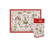 Wrendale Designs by Hannah Dale - Puzzle The Christmas Country Set - 1000 pièces