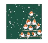 Wrendale Designs by Hannah Dale Rockin' Robins' Robin Serviettes de table Lunch