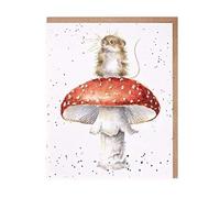 Wrendale Designs Carte de vœux - HE'S A FUN-GI (Mouse)