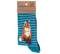 Wrendale Designs Chaussettes Born To Be Wild, bleu, M